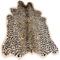 Leopard Print Rug, Faux Cowhide Cheetah Skin Rug Animal Printed Area Rug Carpet For Home Office, Livingroom, Bedroom