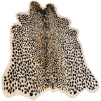 Leopard Print Rug, Faux Cowhide Cheetah Skin Rug Animal Printed Area Rug Carpet For Home Office, Livingroom, Bedroom