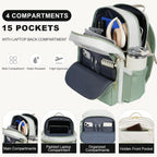 Vankean 15.6 Inch Laptop Backpack For Women Large Capacity Waterproof