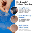 Face Wrinkle Triangle Patches, 288 Facial Patches For Forehead, Smile Line, Elevens, Crows Feet, Anti Wrinkle Patches For Forehead, Mouth, Under Eyes, Face Overnight Skin Care (1 Count (Pack Of 288))