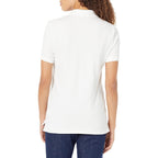 Women's Short-Sleeve Polo Shirt, Soft Stretch Cotton Jersey (Available in Plus Size)