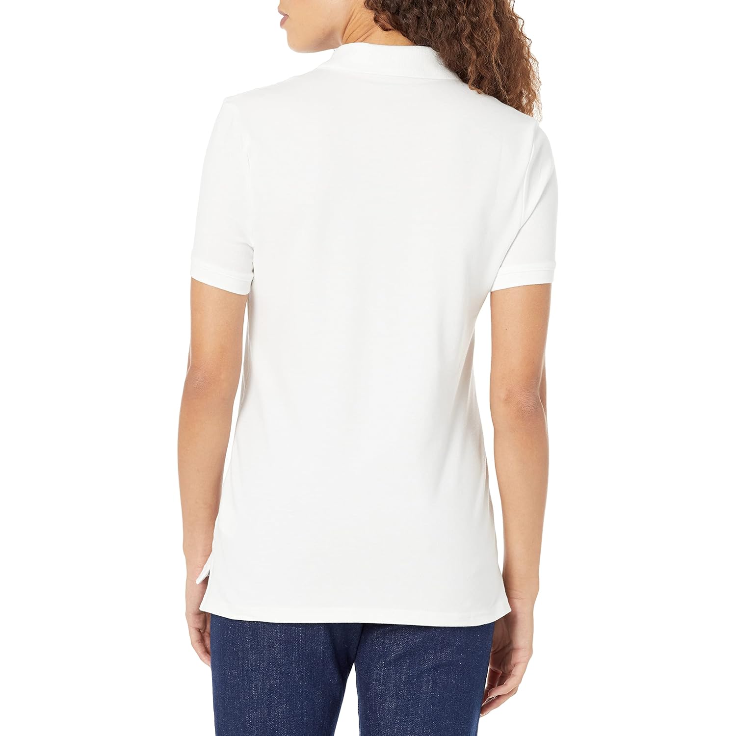 Women's Short-Sleeve Polo Shirt, Soft Stretch Cotton Jersey (Available in Plus Size)