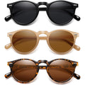 Retro Small Round Polarized Sunglasses For Women Vintage Style Circle Sun Glasses Uv Protection