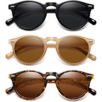 Retro Small Round Polarized Sunglasses For Women Vintage Style Circle Sun Glasses Uv Protection