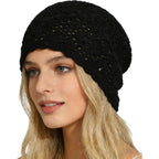 Crochet Hat For Women Cotton Slouchy Beanie Knitted Handmade Skull Cap For Travel Daily Wear