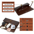 Trendy Women Crocodile Evening Clutch Purse Crossbody Shoulder Handbag Cute Vegan Leather Satchels