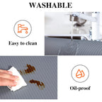 Mcrbeay Shelf Liner Non Adhesive, Washable Cabinet Liners For Shelves, Waterproof Durable Non-Slip Drawer Liners For Kitchen Cabinets, Cupboard, Pantry, Gray 12" X 20'