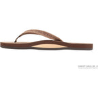 Rainbow Sandals Ladies Las Flores - Single Layer Premier Leather With A Floral 1/2" Narrow Strap
