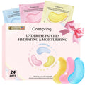 Onespring Eye Masks (24 Pairs) - Gift For Her - Caffeine, 24K Gold And Retinol Under Eye Patches For Puffy Eyes, Dark Circles & Fine Lines, Bachelorette Party Favors, Bridesmaid Gift