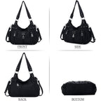 Angel Kiss Large Purses And Handbags For Women Washed Faux Leather Crossbody Hobo Satchel Shoulder Handbag Tote Purse