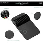Madesmart Classic Knife Mat For 11 Knives With Soft Grip Base, Carbon