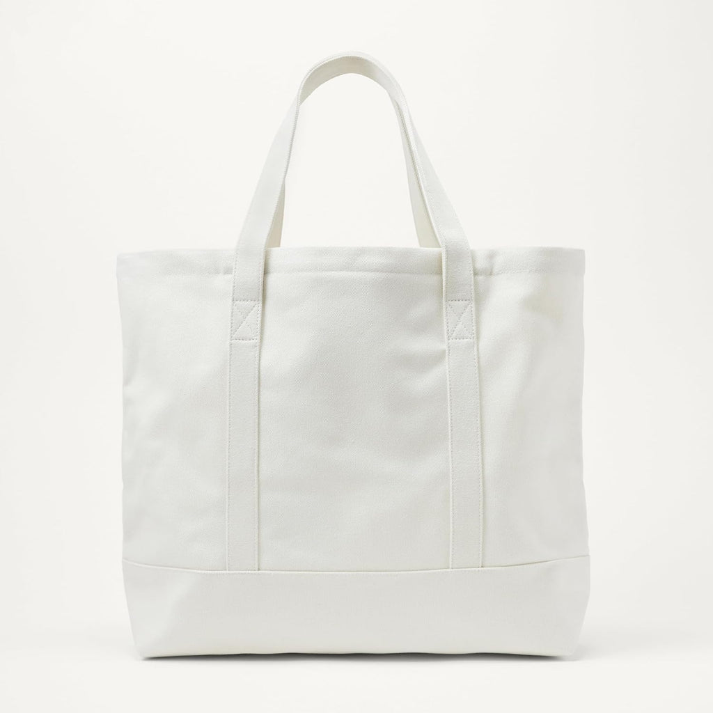 Amazon Essentials Unisex Large Heavy Duty Canvas Beach Tote Bag, Natural, One Size