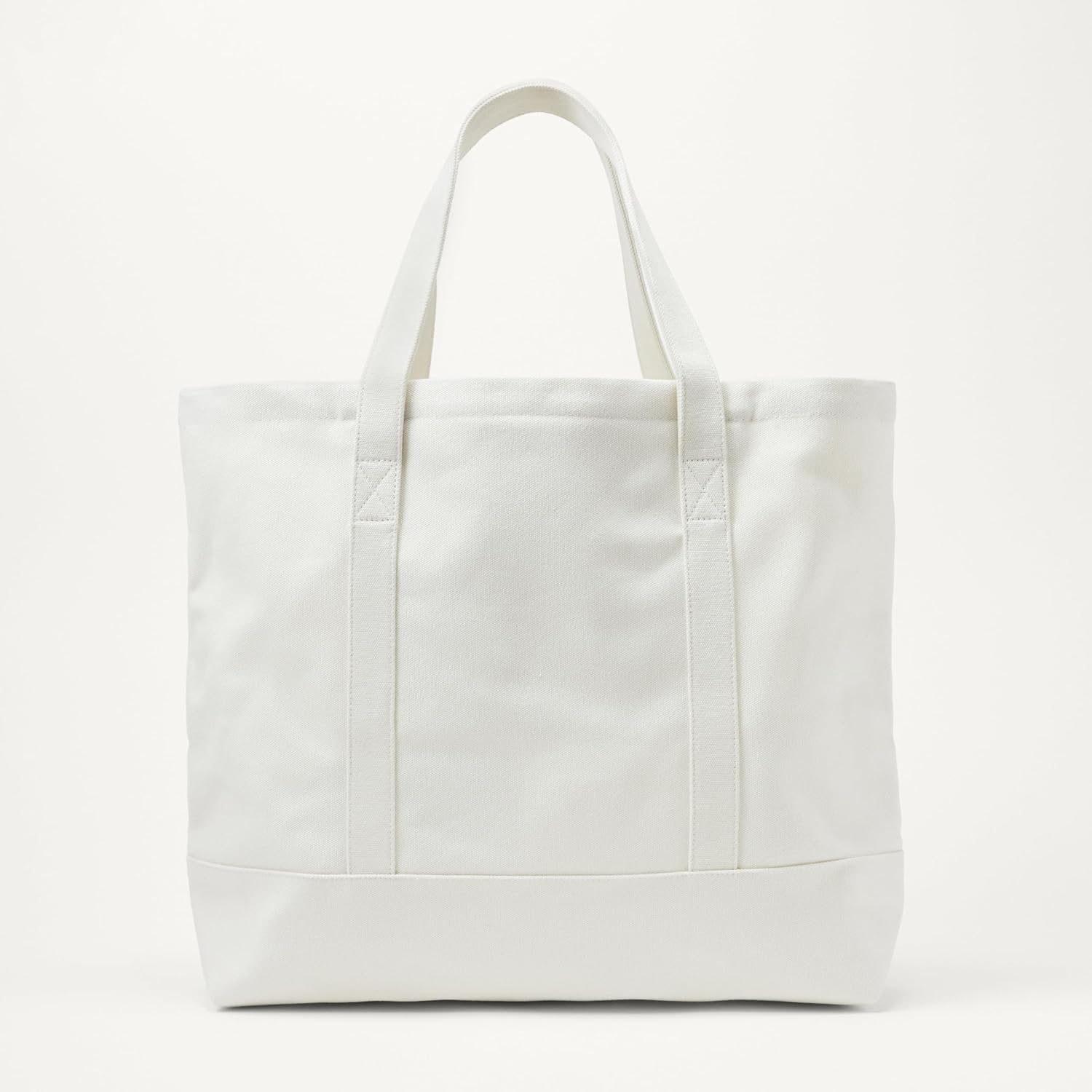 Amazon Essentials Unisex Large Heavy Duty Canvas Beach Tote Bag, Natural, One Size