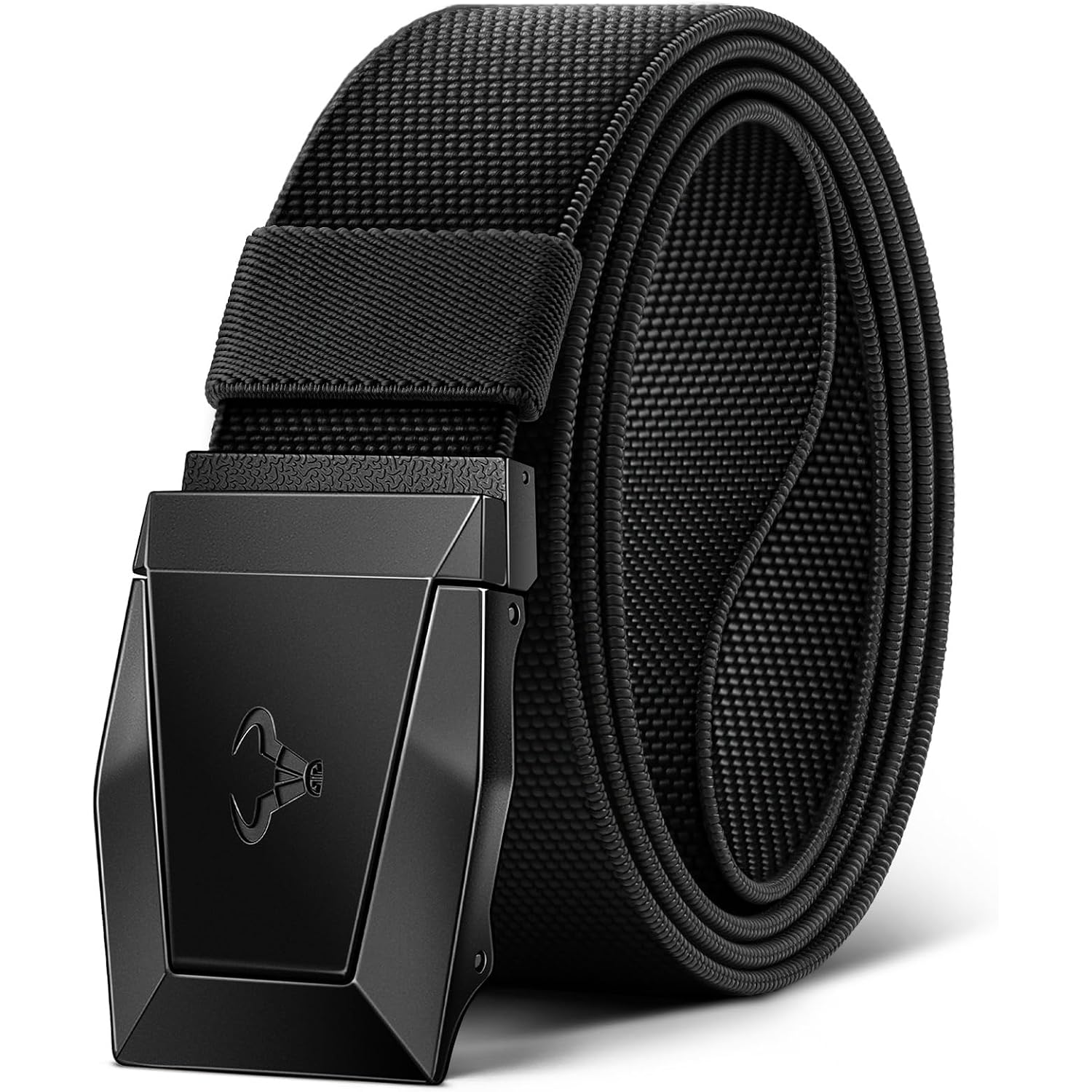 Bulliant Men Tractical Belt,Stretch Western Rigger Web Belt For Cowboy Military Heavy Duty Hiking Hunting 1.5"-Cut For Fit