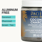 Pacifica Underarm Body Scrub - Armpit Detox Coconut & Charcoal Deodorant– Exfoliating & Nourishing For Natural Deodorant Users – Aluminum-Free & Safe For Sensitive Skin, Vegan & Cruelty-Free, 7 Fl Oz