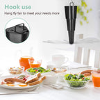 Amiaedu Fly Fans For Tables, Fly Repellent Fan For Indoor/Outdoor, Food Fans To Keep Flies Away For Party, Bbq, Home, Picnics, Travel, Portable And Easy Use 6 Pack (Black)