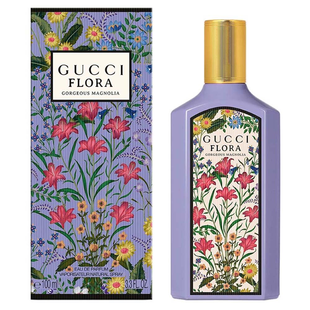 Gucci Flora Gorgeous Magnolia By Gucci For Women 3.3 Oz Eau De Parfum Refillable Spray
