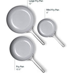 Caraway Nonstick Ceramic Frying Pan (2.7 Qt, 10.5") - Non Toxic, Ptfe & Pfoa Free - Oven Safe & Compatible With All Stovetops (Gas, Electric & Induction) - Navy