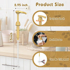 Coffee Syrup Pump Dispenser, 4 Packs of Syrup Pump for 750ml/25.4 oz Syrup Bottle, Gold Pumps for Coffee Syrup Bottle, works with Torani, DaVinci, Jordans Skinny 750ml Syrups Bottles (Gold)