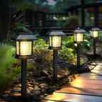 Solar Lights Outdoor,12 Pack 3000K Waterproof Auto On/Off Solar Pathway Lights For Your Garden, Landscape, Path, Yard, Patio, Driveway,Walkway Decor