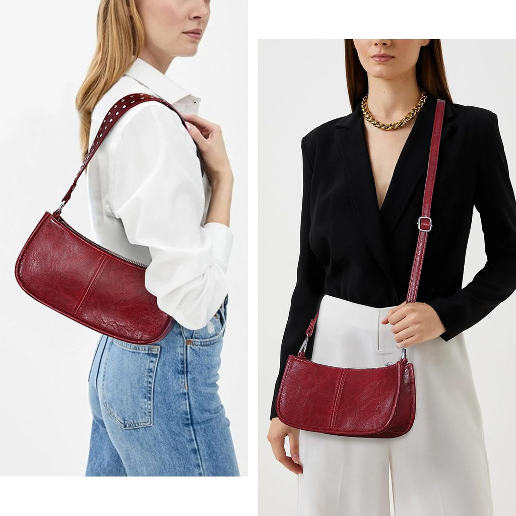 Shoulder Bags For Women Y2K Purse And Handbags Retro Studded Crossbody Bag Small Shoulder Purse Leather Hobo Handbag