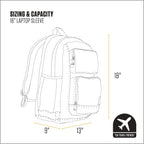 Carhartt 28L Dual-Compartment Backpack, Durable Pack With 16" Laptop Sleeve And Duravax Abrasion Resistant Base, Black