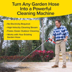 Pocket Hose Arrow Customizable Spray Nozzle, As Seen On Tv | Flow Force Tech, 4 Precision Tips, Jet Stream To Gentle Watering, Rust-Resistant, Non-Slip Grip, Ideal For Car Wash