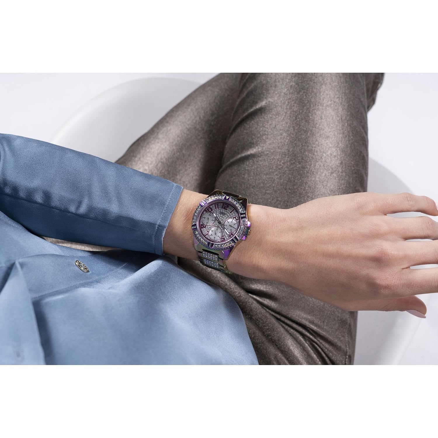 Guess Women'S| Analog Trend Watch| Stainless Steel Case| Stainless Steel Bracelet | 50M Water Resistance