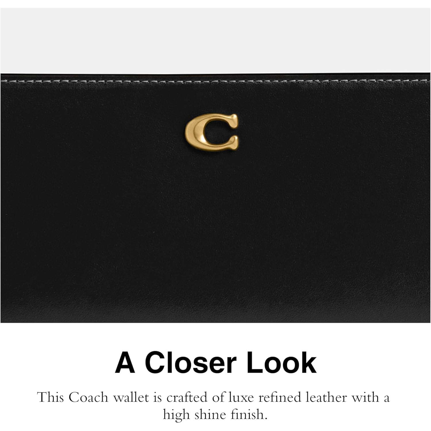 Coach Women's Essential Skinny Wallet, Black, One Size