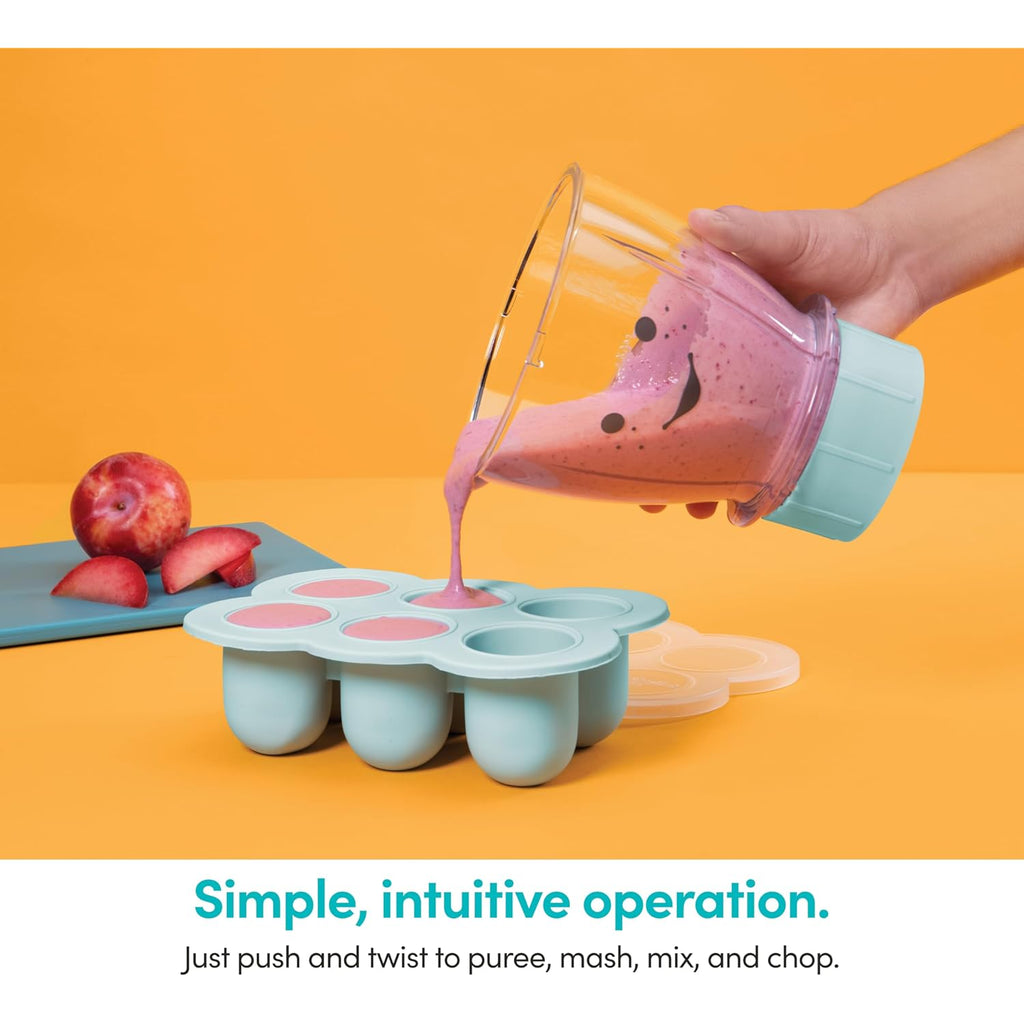 NutriBullet NBY-50100 Baby Complete Food-Making System, 32-Oz, White, Blue, Clear