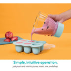 NutriBullet NBY-50100 Baby Complete Food-Making System, 32-Oz, White, Blue, Clear