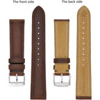 Bisonstrap Watch Strap, Vintage Leather Replacement Bracelet, Band Width-14Mm 15Mm 16Mm 17Mm 18Mm 19Mm 20Mm 21Mm 22Mm 23Mm 24Mm