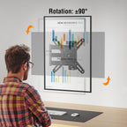 Elived Full Motion Tv Monitor Wall Mount For Most 14-42 Inch Led Lcd Flat Screen Tvs & Monitors, Swivel Tilt Extension Rotation Tv Mount Bracket Max Vesa 200X200Mm, Up To 44 Lbs.