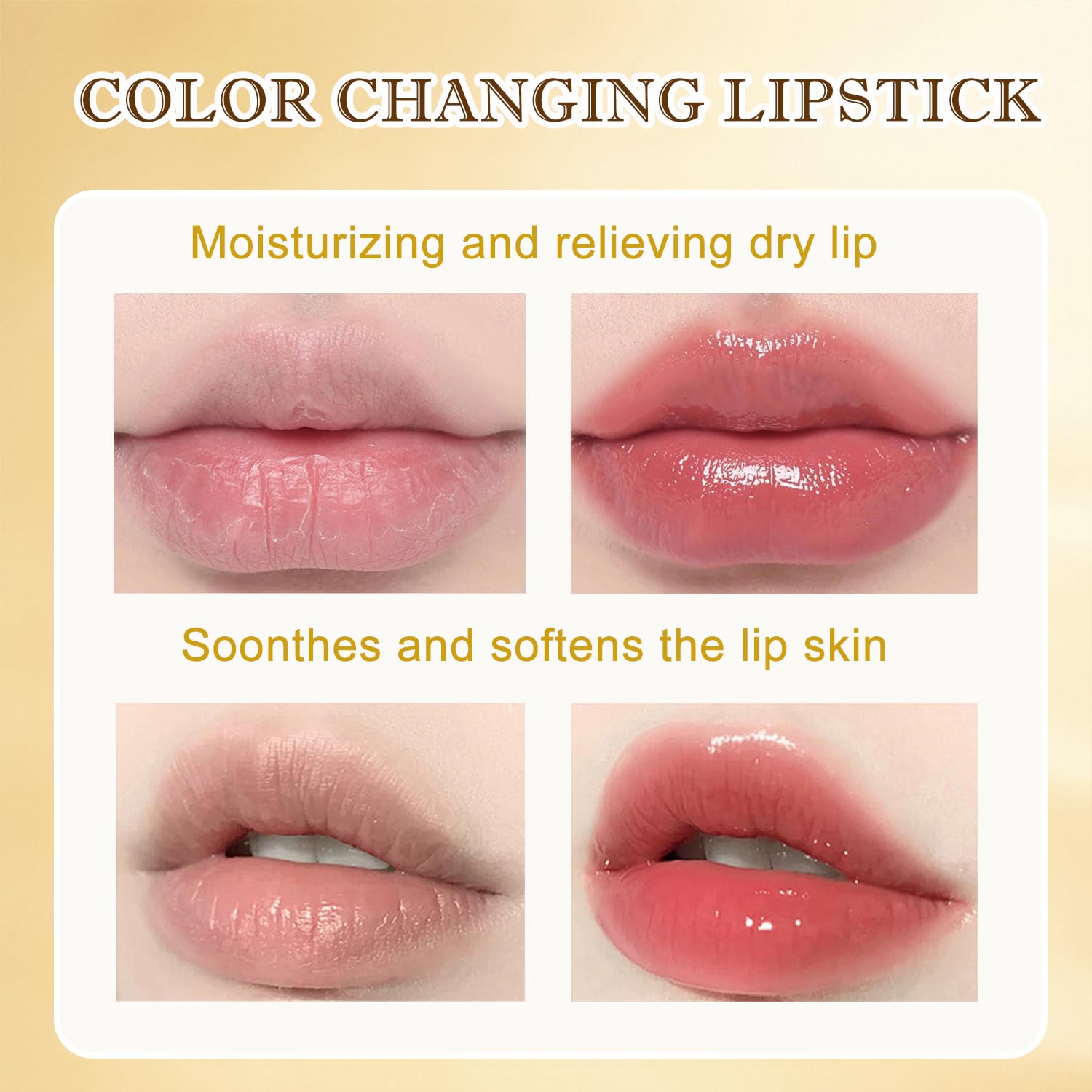 Color Changing Lipstick, Ph Lipstick Color Changing, Ph Adjusting Lip Stick, Clear Lip Stick That Changes Color, Long Lasting Moisturizing Tinted Lip Balm, Non-Sticky Formula, Mothers Day Gifts (1Pcs)