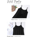 Ofeefan Summer Dresses For Women 2026 Backless Cami Maxi Sundresses Spaghetti Strap Beach Vacation Clothes Swimsuit Coverup