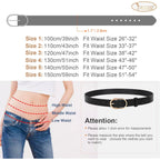 JASGOOD Women’s Leather Belts for Jeans Pants Fashion Ladies Belt with Gold Buckle