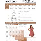 Yobecho Womens Summer Ruffle Sleeve Sweetheart Neckline Printing Dress Mini Dresses