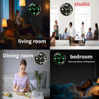 12Inch Wall Clock,Accuratetimekeeping,Easy Toread At Nighttick-Free | Metal Frame Aa Battery Powered Anti-Break Hd Glass Large Numbers Easy To Read Living Room Bedroom Kitchen Office Etc
