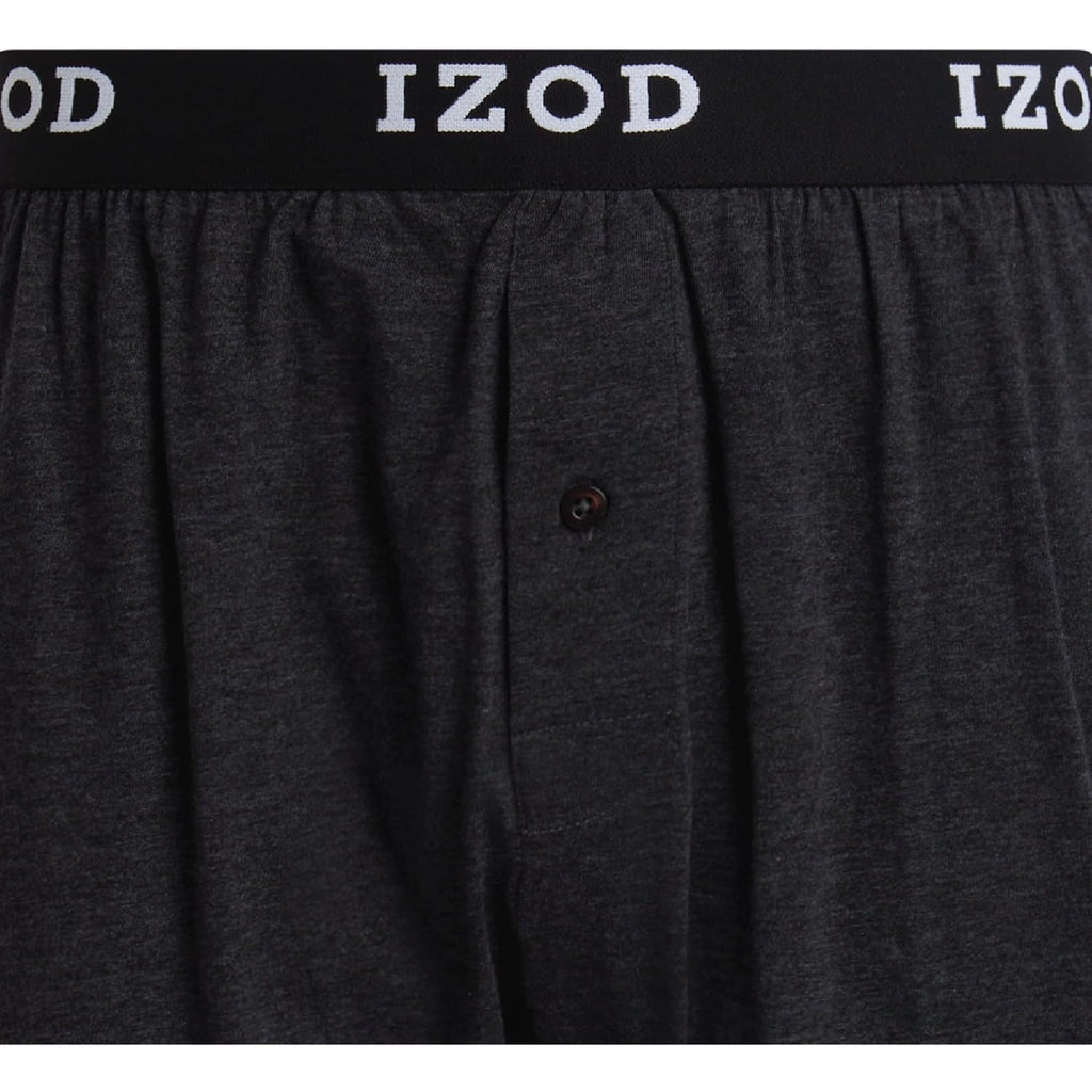 Izod Mens Underwear Boxer Shorts - 8 Pack Soft Performance Knit 4'' Inseam Relaxed Fit Cotton Boxers For Men With Button Fly
