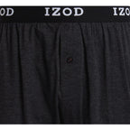 Izod Mens Underwear Boxer Shorts - 8 Pack Soft Performance Knit 4'' Inseam Relaxed Fit Cotton Boxers For Men With Button Fly