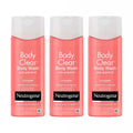 Neutrogena Body Clear Acne Body Wash Pink Grapefruit - Salicylic Acid Formula For Breakout Treatment, Exfoliating Cleanser For Clear Skin, 8.5 Fl. Oz. Bottle, 3-Pack