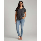 4 Pack: Women's Cotton Short Sleeve T-Shirt - Casual Scoop Crew Neck Tops Tee (Available in Plus Size)