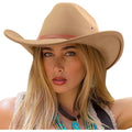 Dreshow Cowboy Hat For Women And Men Western Felt Cowboy Cowgirl Hat Wide Brim Belt Buckle Retro Fedora Hats Unisex Caps