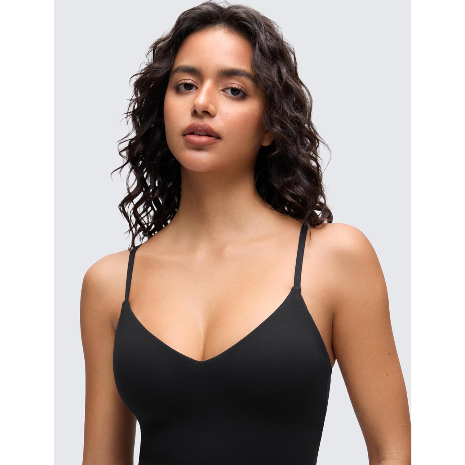 Crz Yoga V Neck Maxi Casual Tank Dress | Removable Pads, Flowy, Side Pockets, Adjustable Straps, Travel, Sleeveless, Outfits For Women