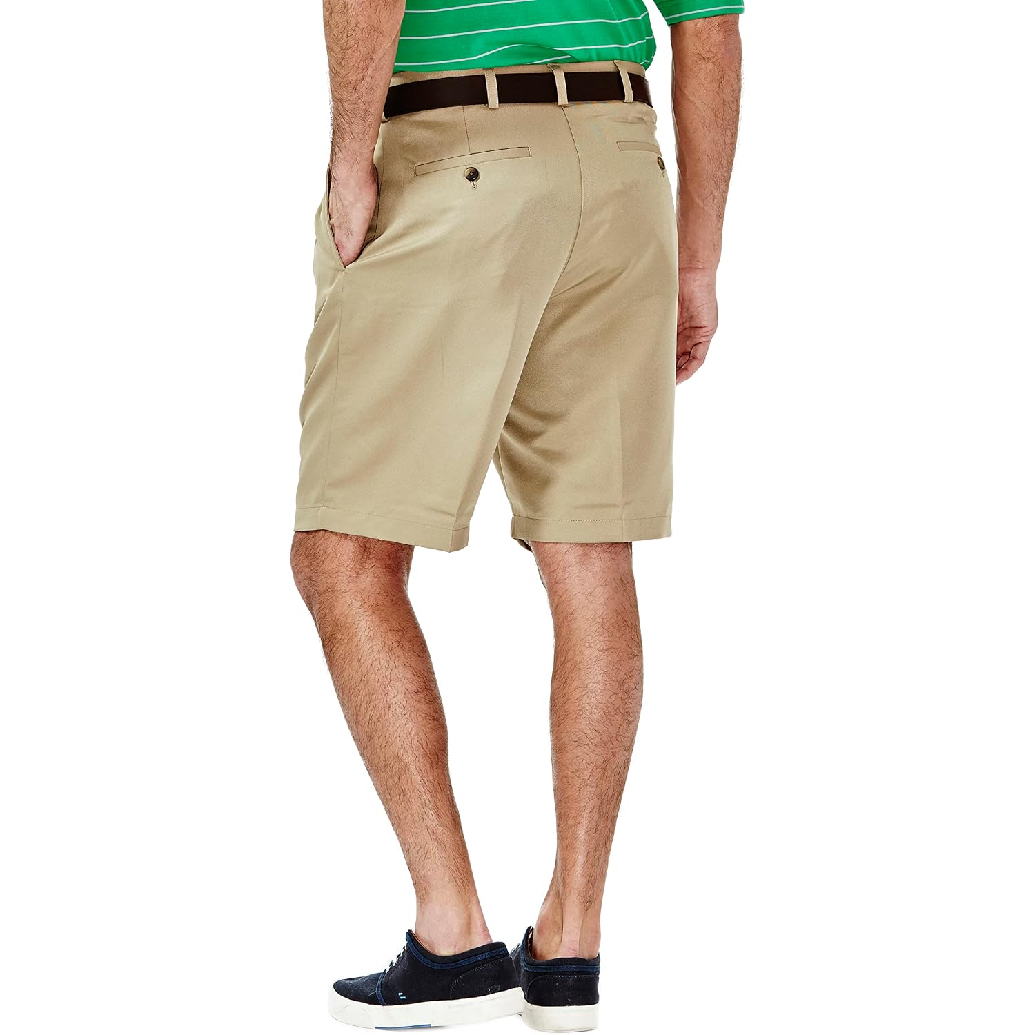 Haggar Men'S Cool 18 Classic Fit Pleat Front Expandable Waistband Short (Regular And Big & Tall Sizes)