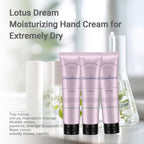 DincherBel Lotus Dream Hand Cream for Dry Cracked Hands, Birthday Gifts for Women, Bridesmaid Gifts, Nurse Gifts, Party Favors, Hand Cream Gifts Set for Women, Travel Size 2.33fl.oz x 3
