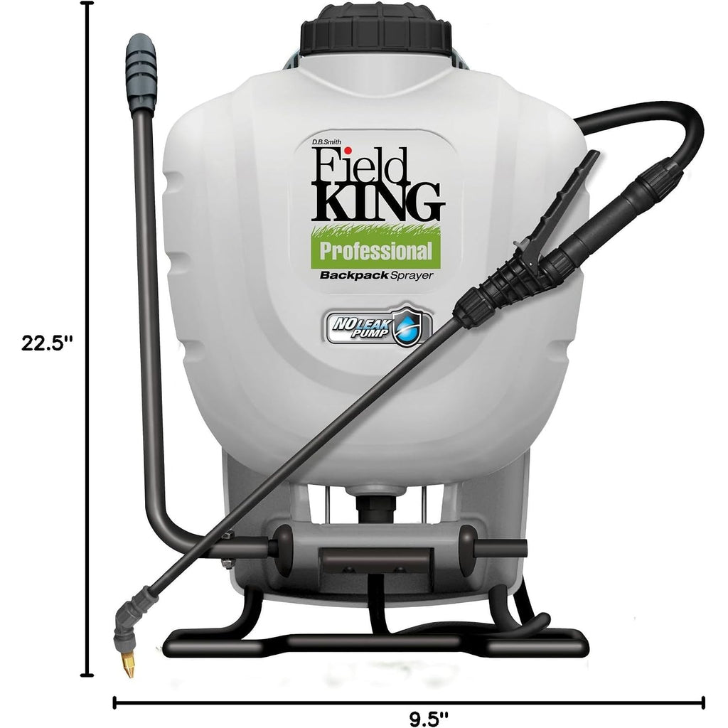 Field King 190328 Backpack Sprayer, 4 Gallon, With Internal No Leak Pump Design Delivers 150 Psi