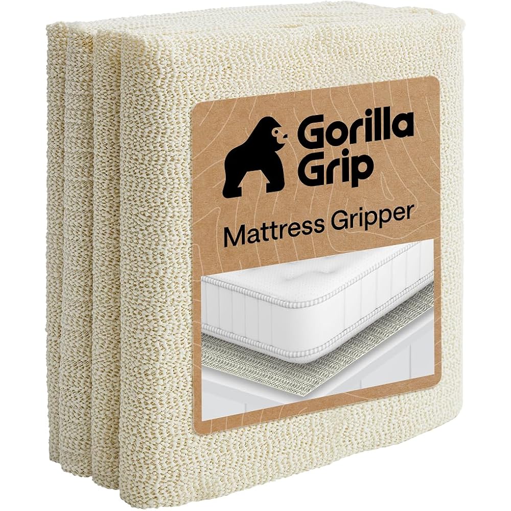 Gorilla Grip Non Slip Mattress Gripper, 36X78 Twin Xl, Prevents Mattresses From Sliding And Holds Topper In Place, Pads Grip Cushions And Helps Keep Toppers From Slipping, Easy Trim Pad