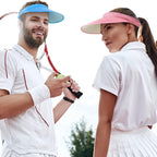 Jiuguva Sun Visor for Women Wide Brim Golf Clip on Visor Hat Adjustable Large Beach Cap for Men Women Travel Sport