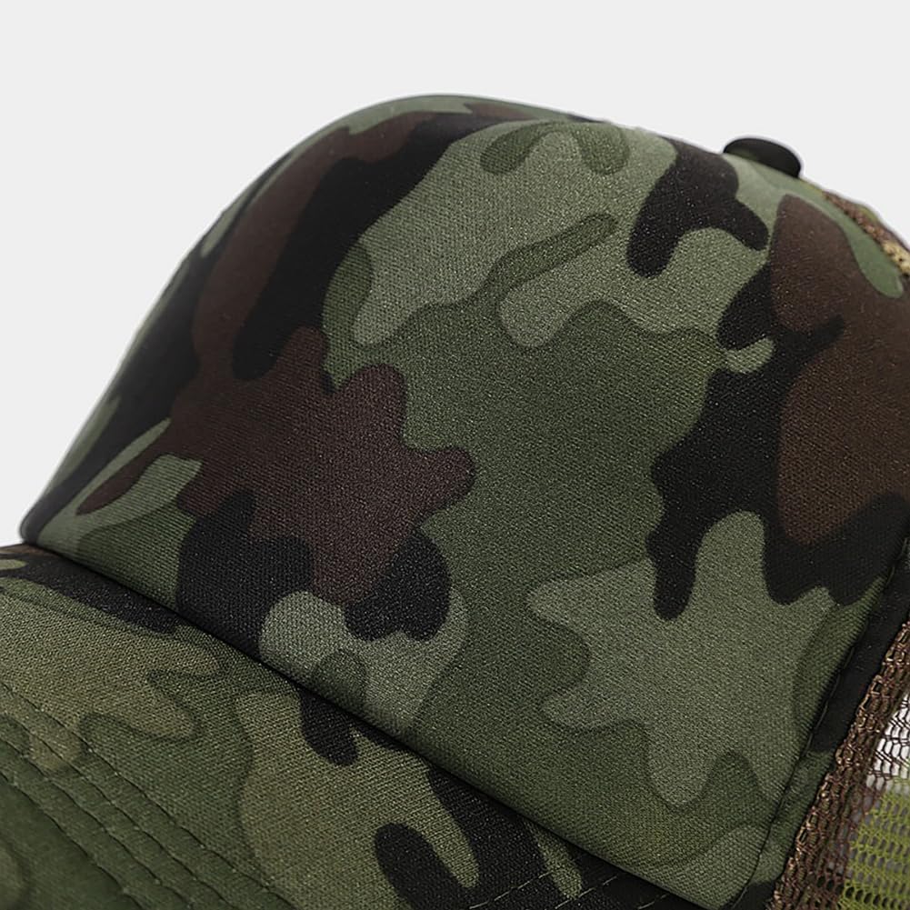 Women's Men's Fashion Baseball Cap Adjustable Strapback Hats Dad Hat Visor Sports Hat Camouflage